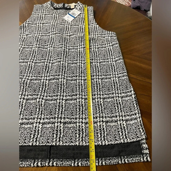 NWT Michael Kors High Mock Neck Sleeveless Top Textured Career Office Size XL - Picture 3 of 8